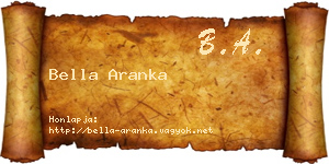 Bella Aranka névjegykártya